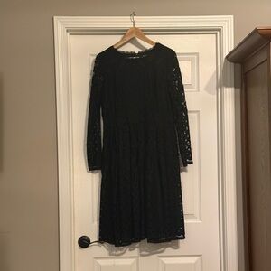 Elegant Black Lace Dress